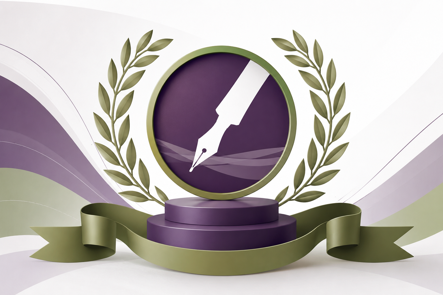 Illustration representing recognition and achievement in legal writing